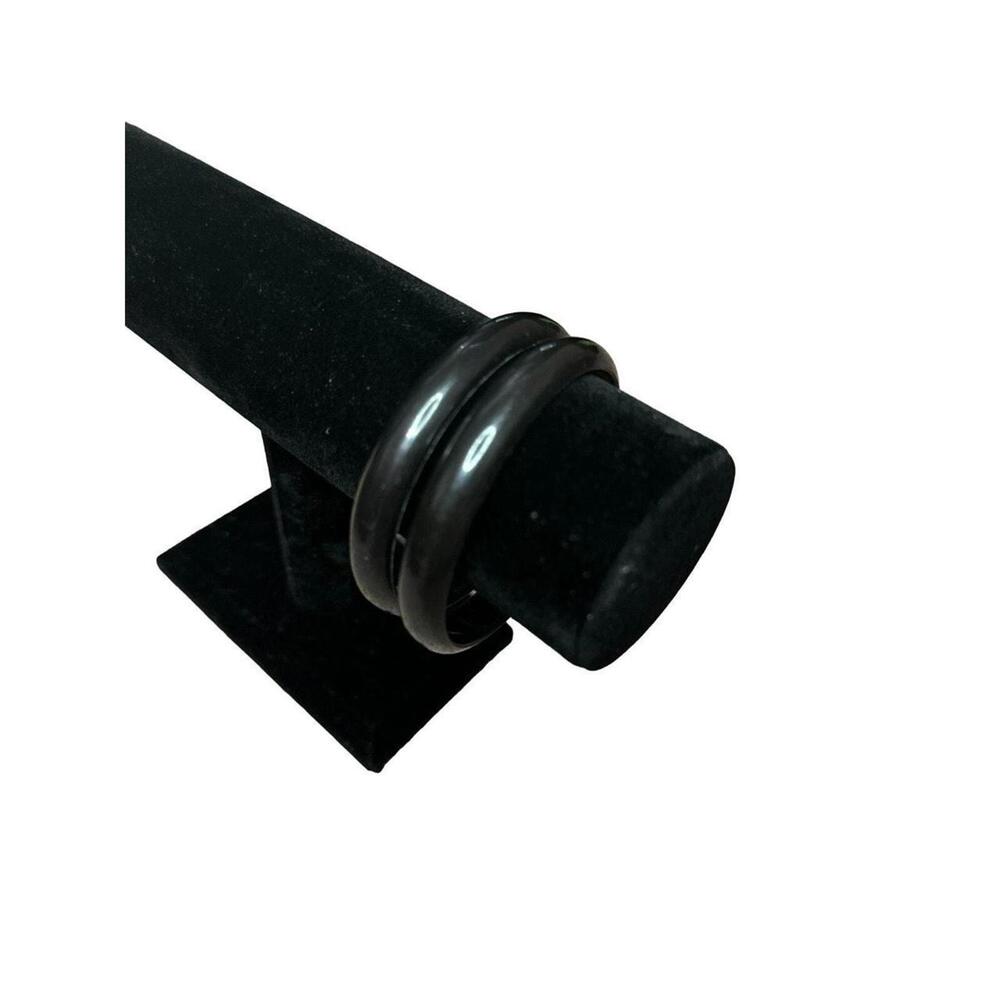 Sleek Double-Band Black Bracelet Because One is Never Enough